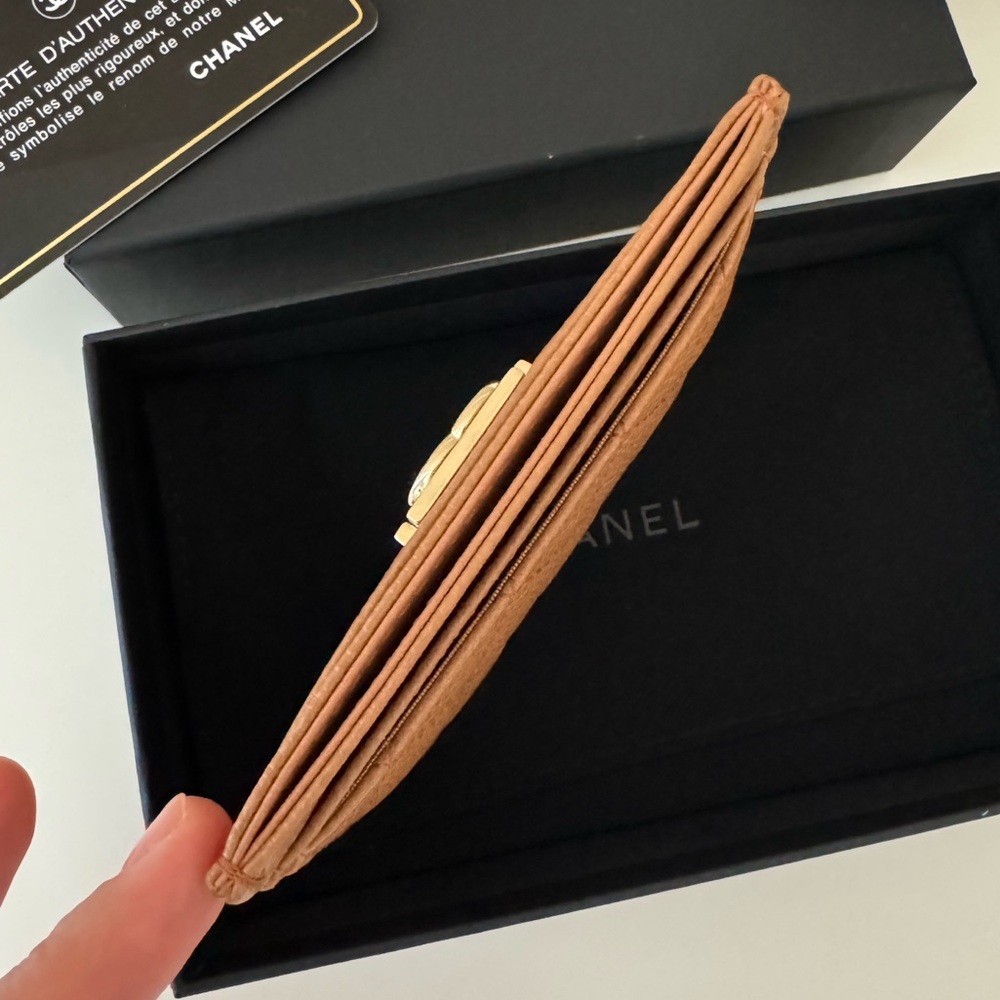 Chanel Boy Card Holder 21K, Brown - Picture 3 of 12